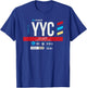 Vintage Calgary YYC Airport Code Travel Day Retro Air Travel T-Shirt - T-Shirt | Royal