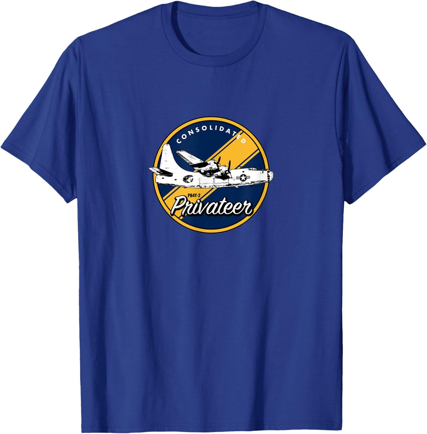 WWII Consolidated PB4Y-2 Privateer Veteran Veterans Day Xmas T-Shirt - T-Shirt | Royal