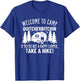 Welcome to Camp Quitcherbitchin Funny Camping T-Shirt - T-Shirt | Royal