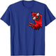 Northern Cardinal Bird Red Cardinal From Side T-Shirt - T-Shirt | Royal