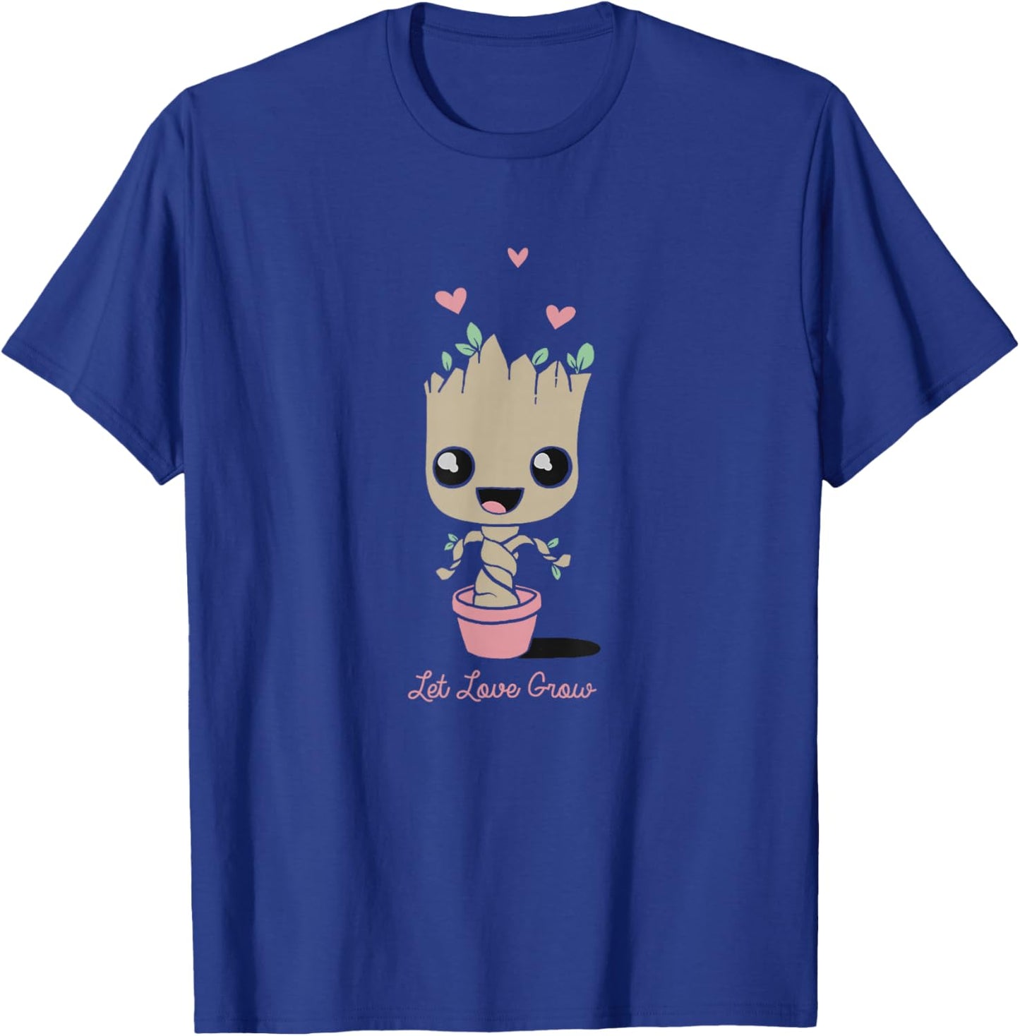 Marvel Valentine's Day Groot Let Love Grow T-Shirt - T-Shirt | Royal