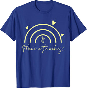 Mama In the Making Infertility IVF Pineapple Rainbow T-Shirt - T-Shirt | Royal
