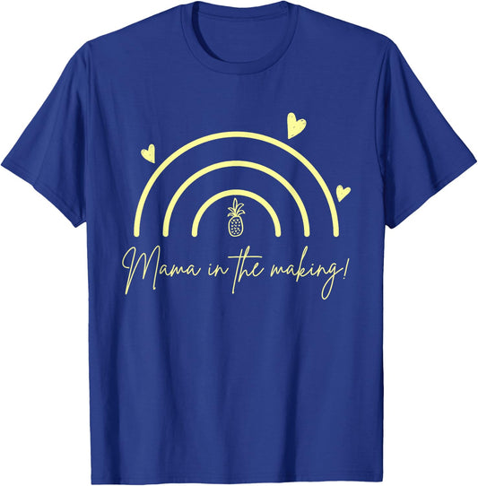 Mama In the Making Infertility IVF Pineapple Rainbow T-Shirt - T-Shirt | Royal