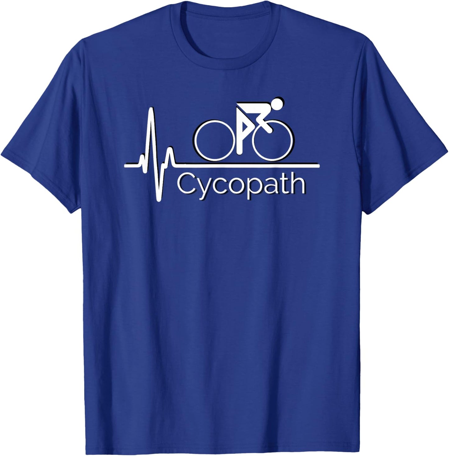 NoneBetter Cycopath Cycling - Black, 3X-Large, -Adults T-Shirt - T-Shirt | Royal