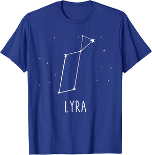 Lyra Constellation Astronomy Stargazing Space Gift T-Shirt - T-Shirt | Royal
