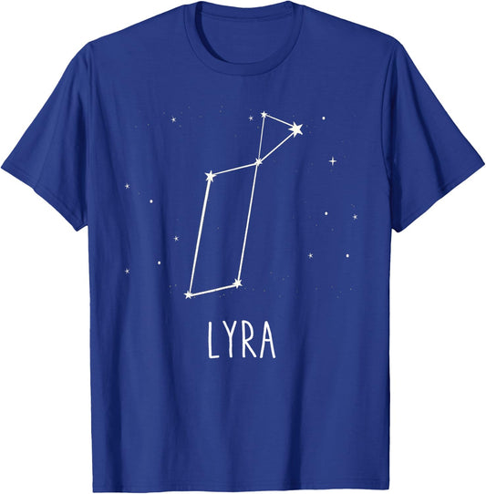 Lyra Constellation Astronomy Stargazing Space Gift T-Shirt - T-Shirt | Royal