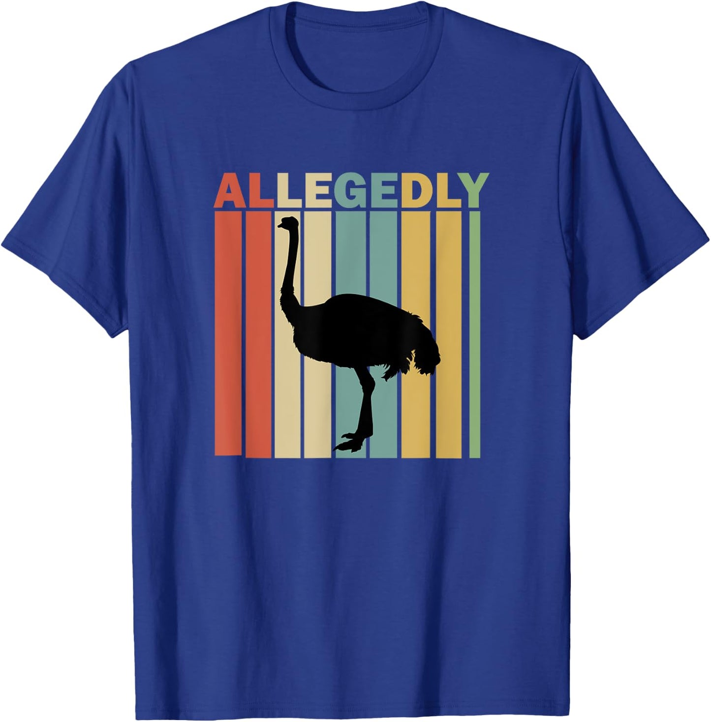 Vintage Allegedly Ostrich T-Shirt - T-Shirt | Royal