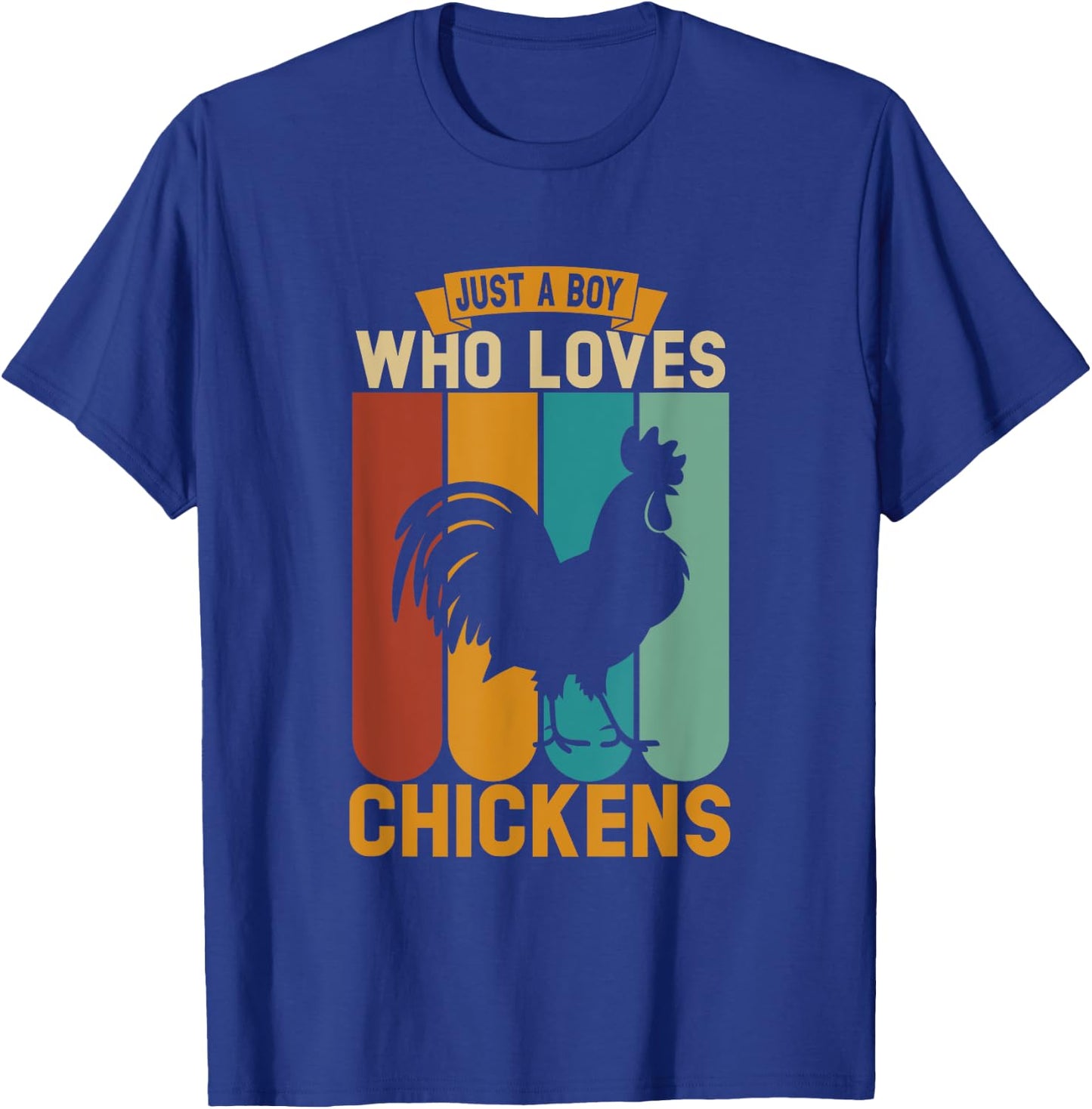 Just a boy who loves chickens T-Shirt - T-Shirt | Royal