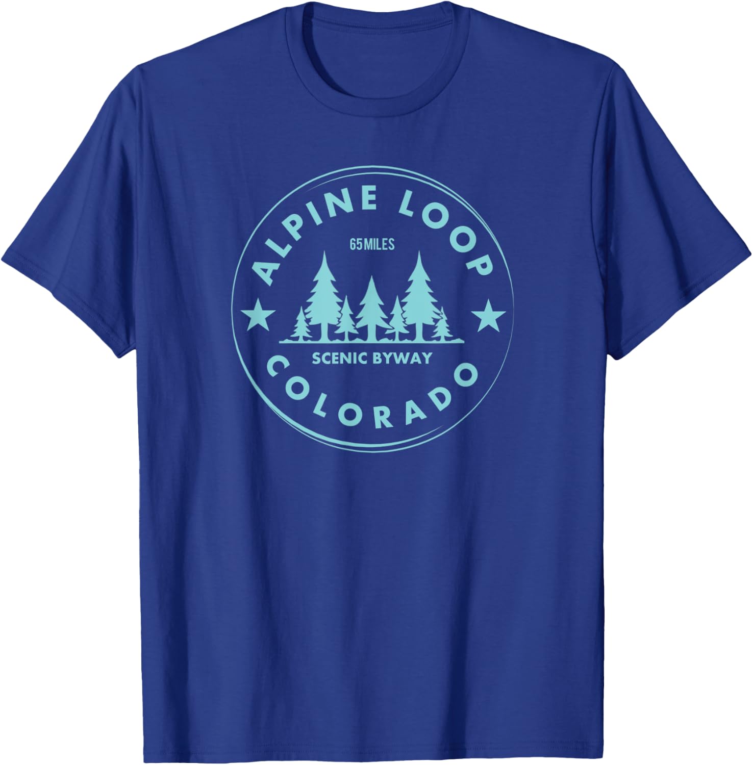 Alpine Loop Colorado Forest 4x4 - Rocky Mountain Off Road T-Shirt - T-Shirt | Royal