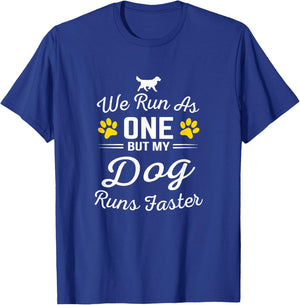 we run as one but my dog run faster for a dog training Women T-Shirt - T-Shirt | Royal