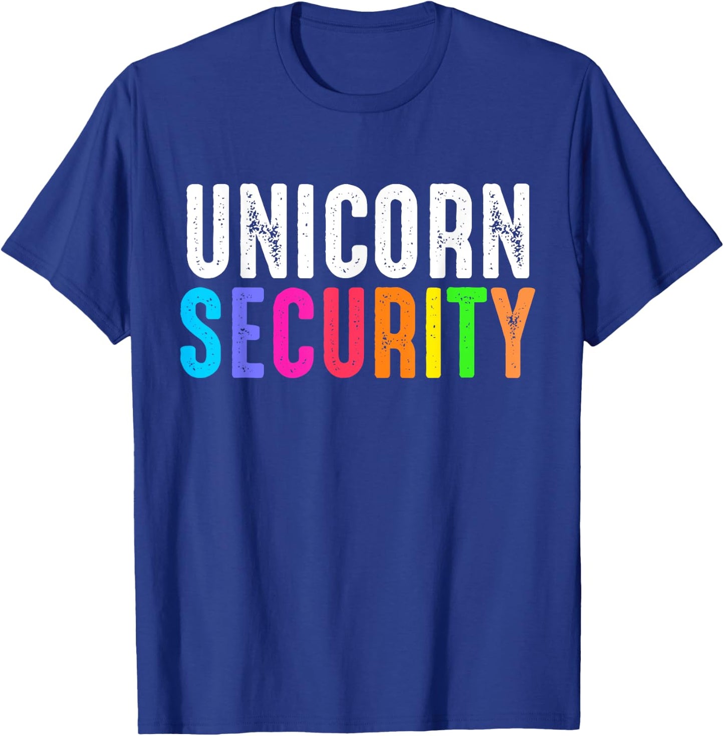 Halloween Dad Mom and Daughter Costume Unicorn Security T-Shirt - T-Shirt | Royal