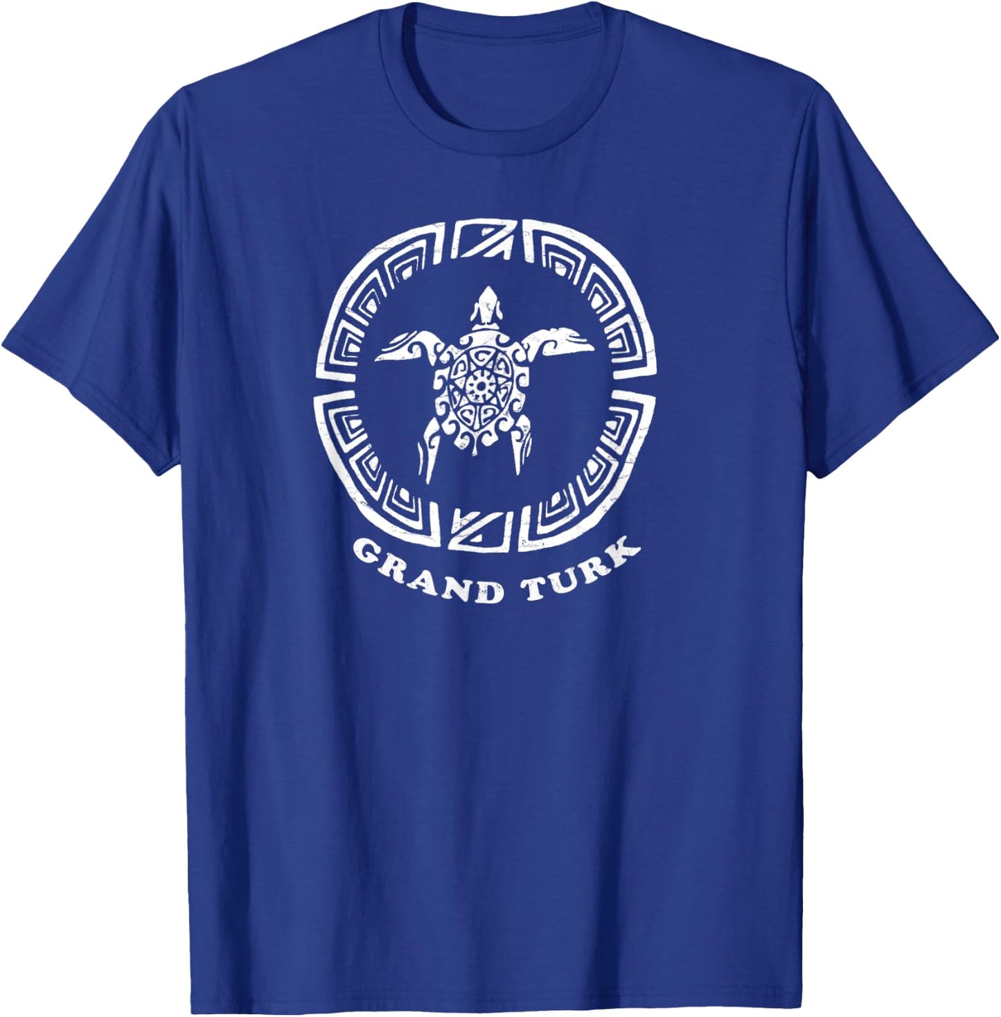 Grand Turk, Turks & CaicosTribal Sea Turtle Vacation T-Shirt - T-Shirt | Royal