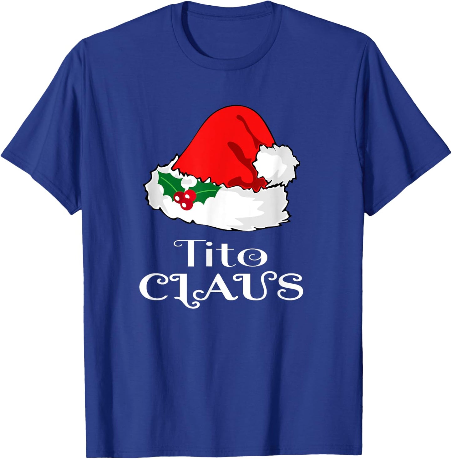 Christmas Tito Claus Matching Pinoy Pajama Santa Hat T-Shirt - T-Shirt | Royal