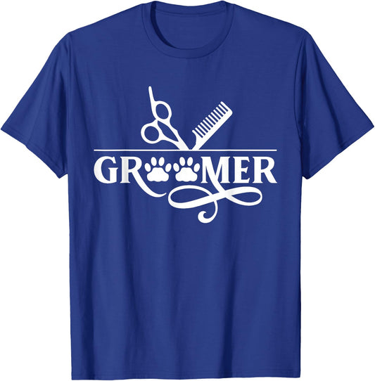 Groomer Salon Grooming Dog Animal T-Shirt - T-Shirt | Royal