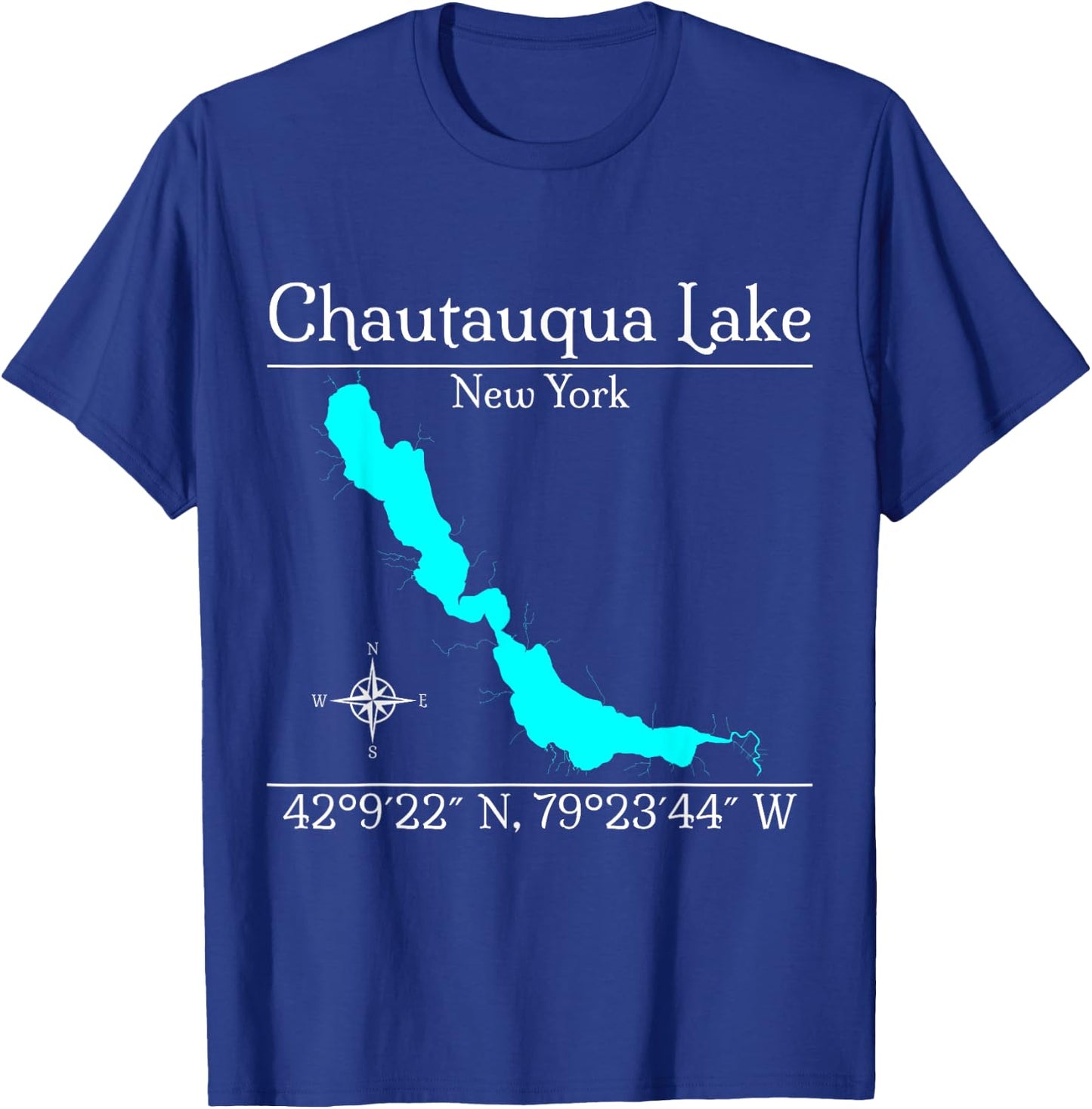 Chautauqua Lake, New York T-Shirt - T-Shirt | Royal