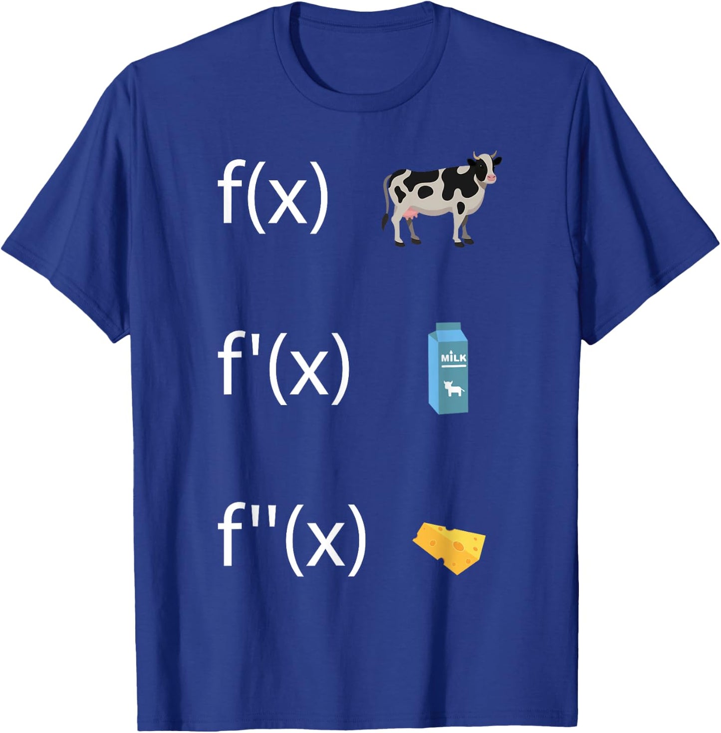 Derivative function for math teacher derivative f'(x) T-Shirt - T-Shirt | Royal