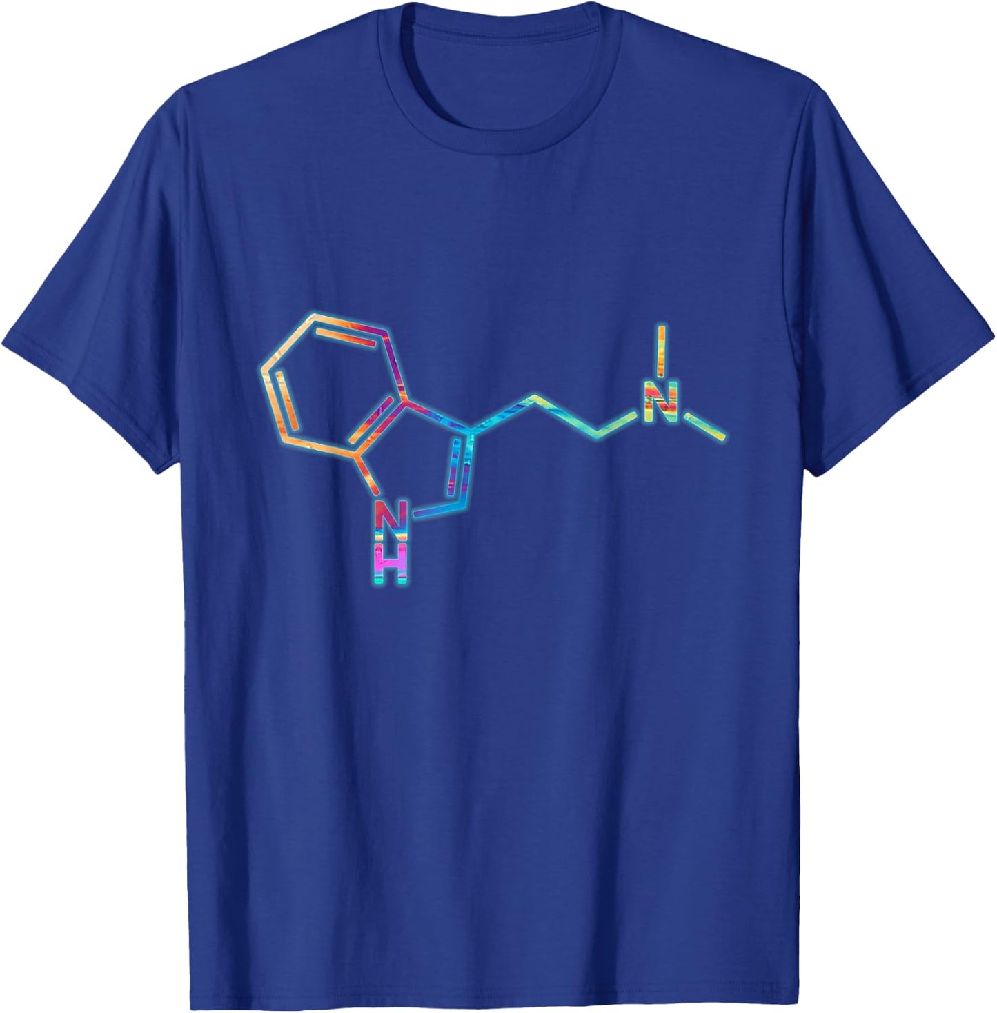 Spiritual DMT Molecule for Psychedelic Art Lovers T-Shirt - T-Shirt | Royal