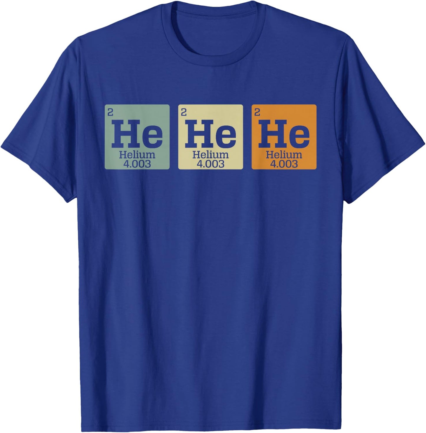 Hehehe Periodic Table of Elements Biology Science Lover T-Shirt - T-Shirt | Royal