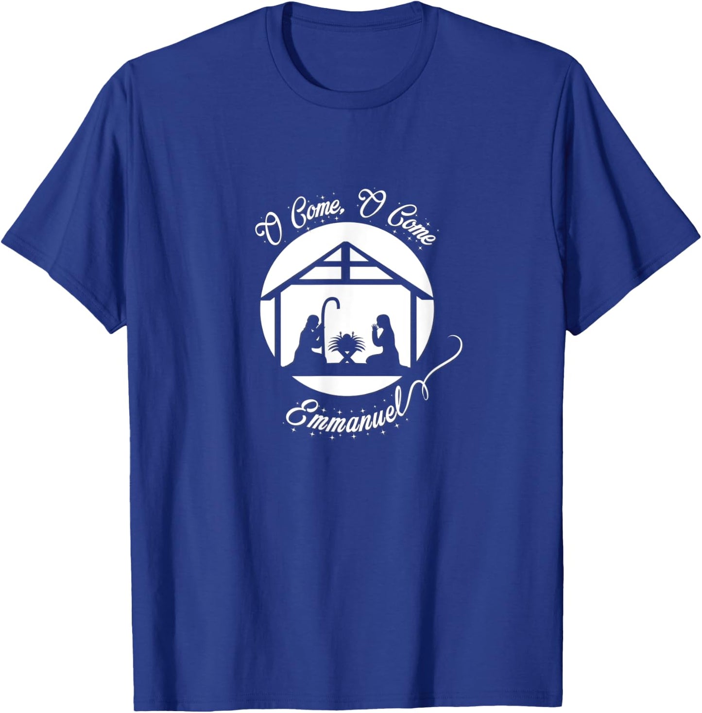 O Come, O Come, Emmanuel Nativity Christmas Carol T-Shirt - T-Shirt | Royal