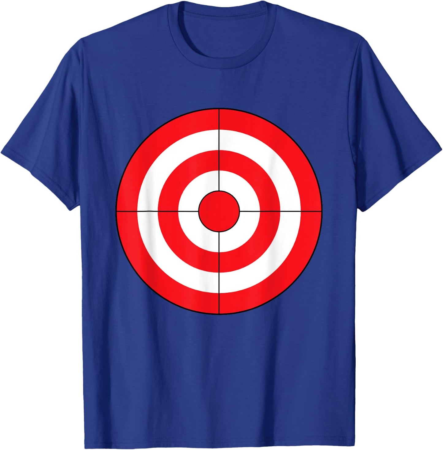 Bulls-Eye Target Lazy DIY Halloween Costume Darts Shooting T-Shirt - T-Shirt | Royal