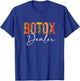 Botox Dealer Esthetician Nurse Injector Half Leopard Print T-Shirt - T-Shirt | Royal