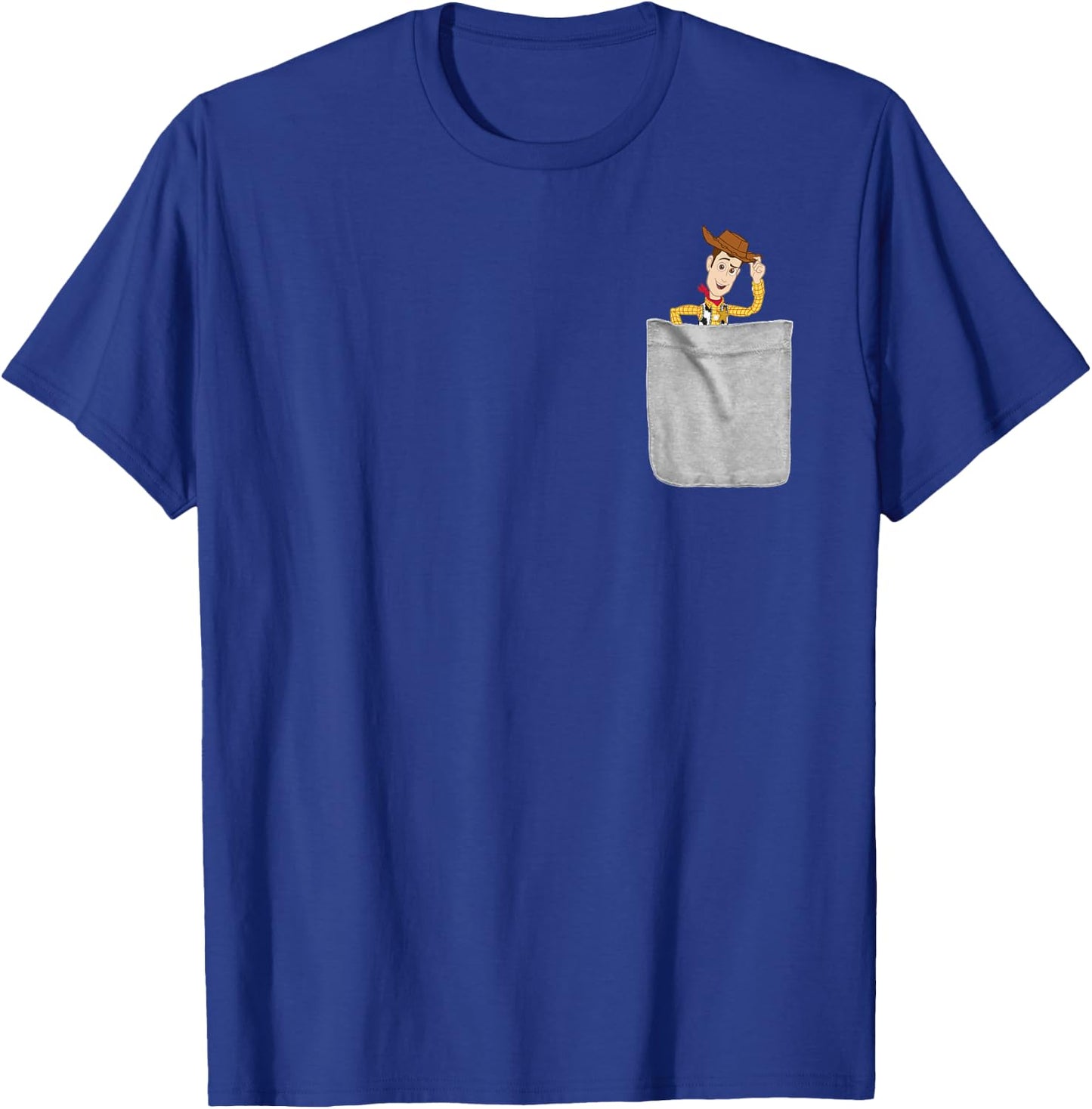 Disney Pixar Toy Story Sheriff Woody Mini Pocket Icon T-Shirt - T-Shirt | Royal