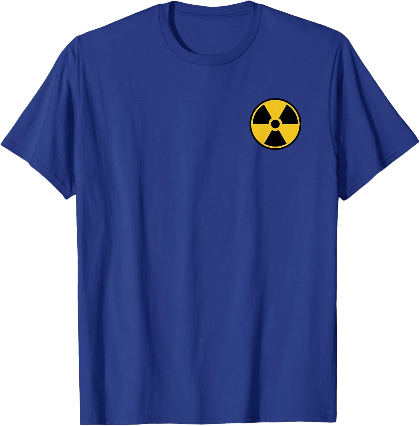 Radioactive Nuclear Warning Symbol Radiation Sign Energy T-Shirt - T-Shirt | Royal