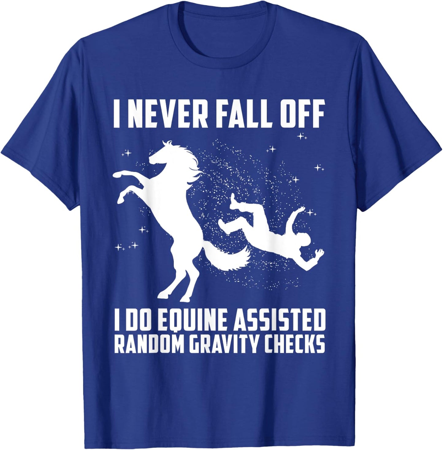 Funny Horse Art Horse Equestrian Racer Lover Men Women Kids T-Shirt - T-Shirt | Royal