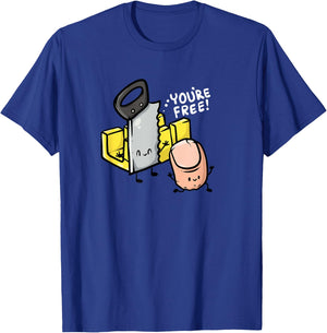 Your Free! Carpenter Woodworker Funny Missing Finger T-Shirt - T-Shirt | Royal