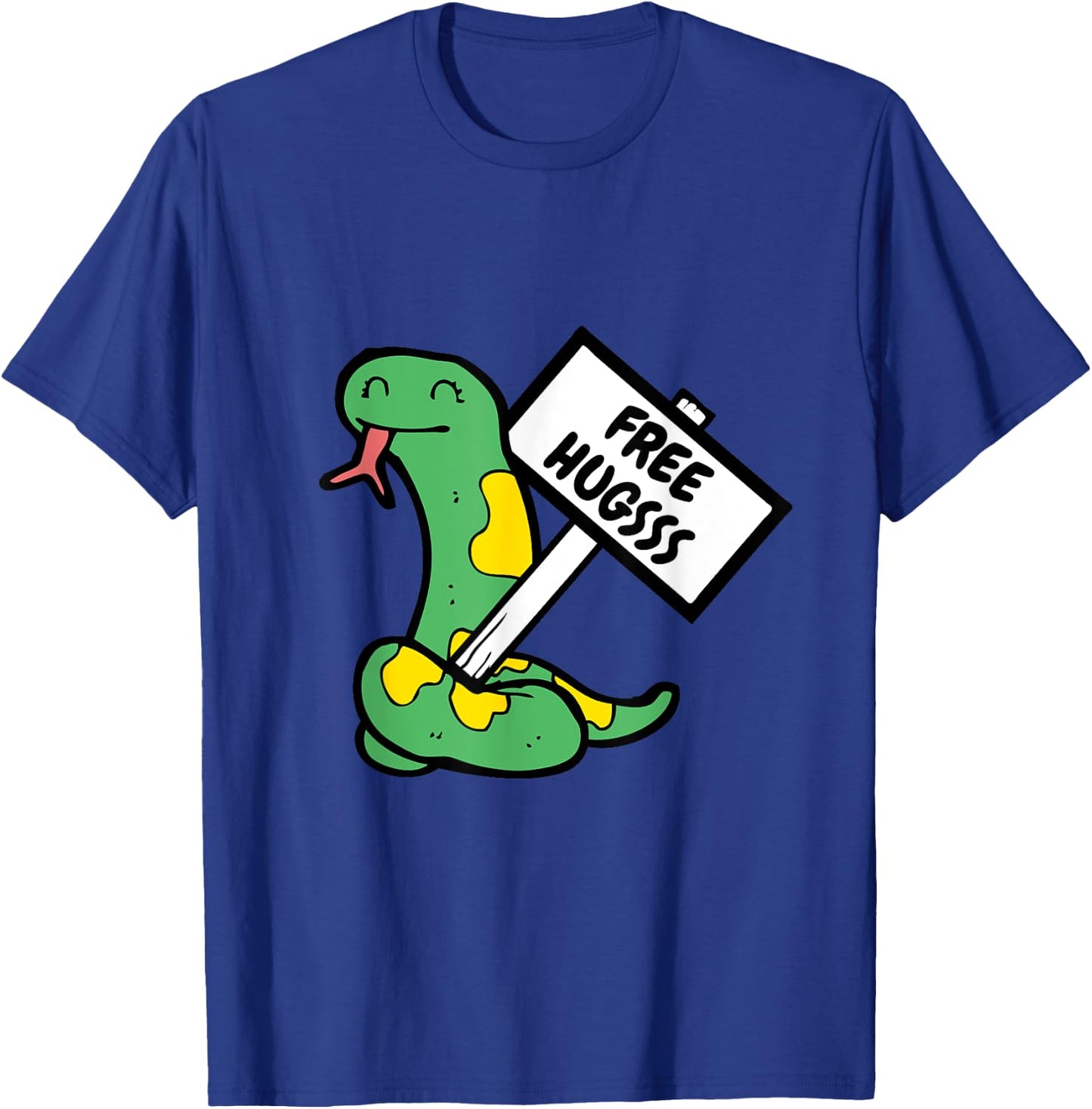 Free Hugsss hiss Funny Cute Snake Hug Lovers T-Shirt - T-Shirt | Royal