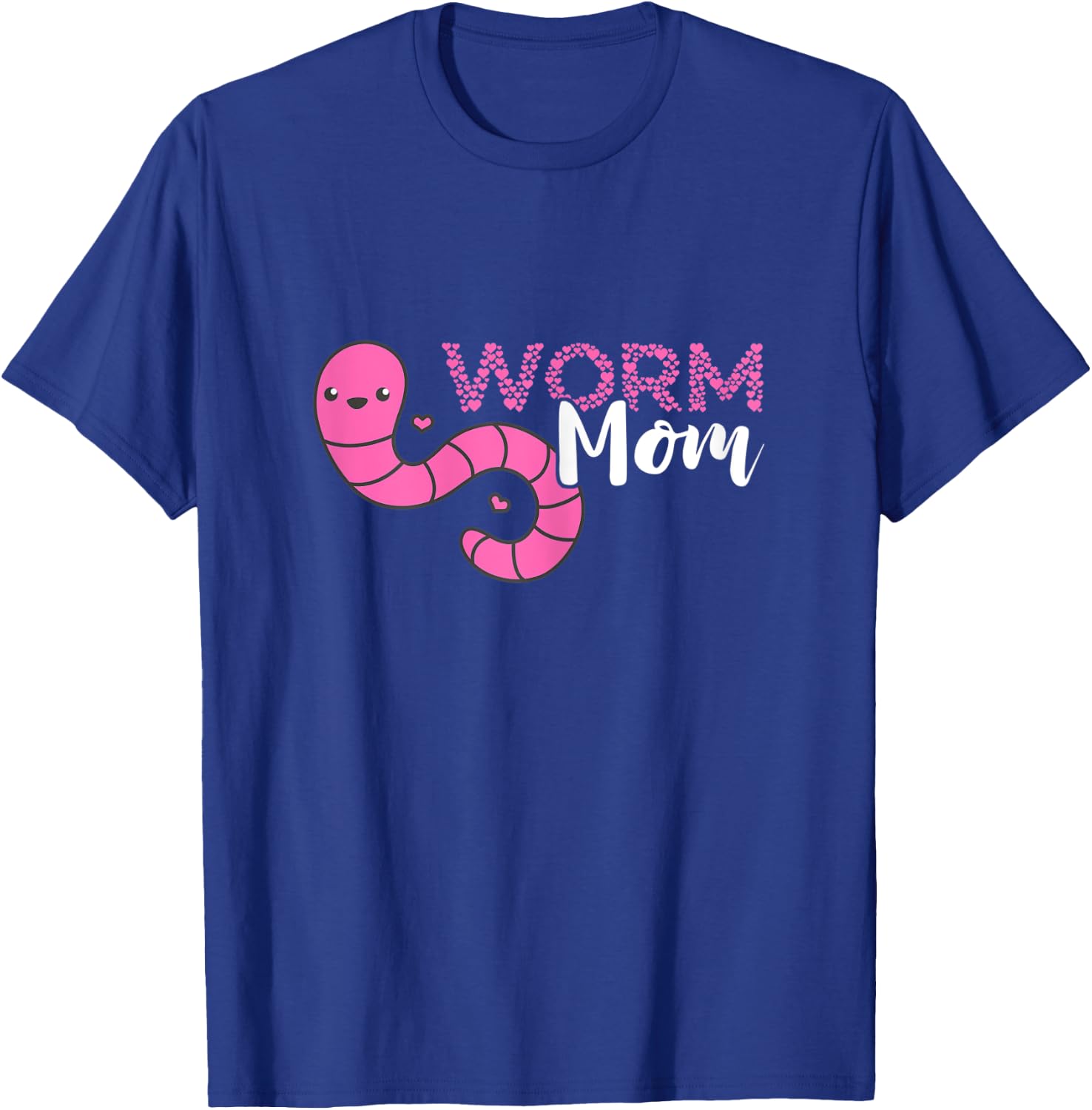 Worm Farmer Mom Mother Vermiculture Red Wiggler Worm Compost T-Shirt - T-Shirt | Royal
