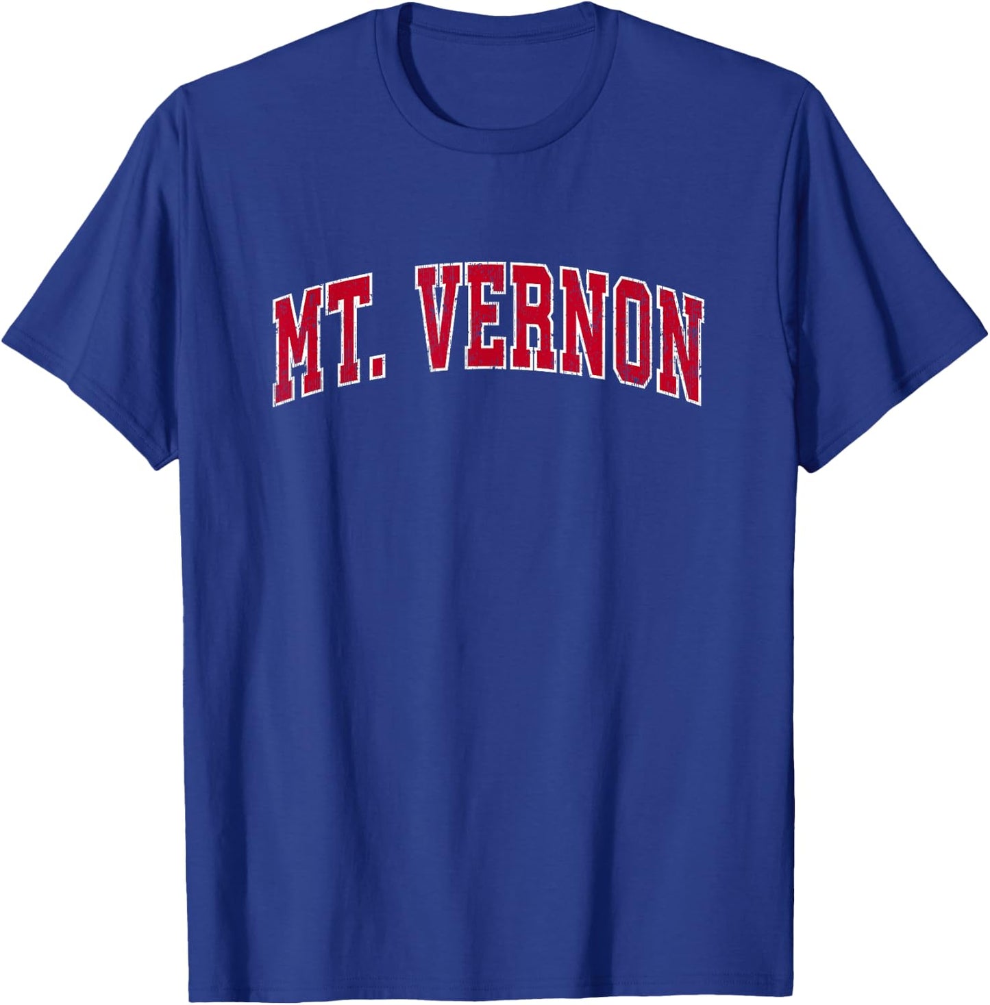 Mt. Vernon Washington WA Vintage Sports Design Red Design T-Shirt - T-Shirt | Royal