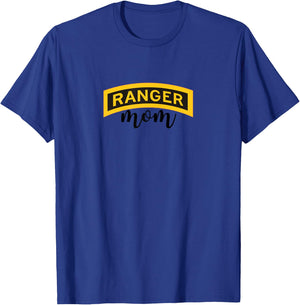 Proud Army Ranger Mom - Mother of a US Army Ranger T-Shirt - T-Shirt | Royal