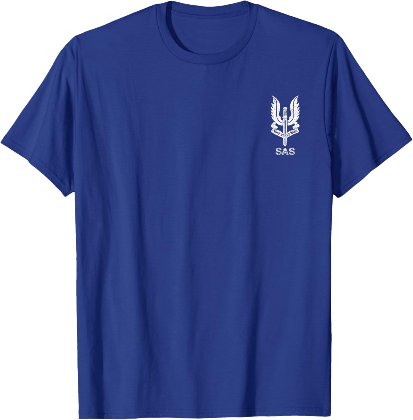 SAS Special Forces Sniper Veteran Vintage Flag 4th of July T-Shirt - T-Shirt | Royal