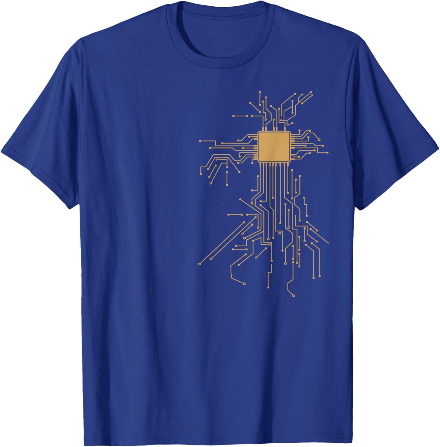 Anatomical Heart CPU Processor Computer Programmer Geek T-Shirt - T-Shirt | Royal