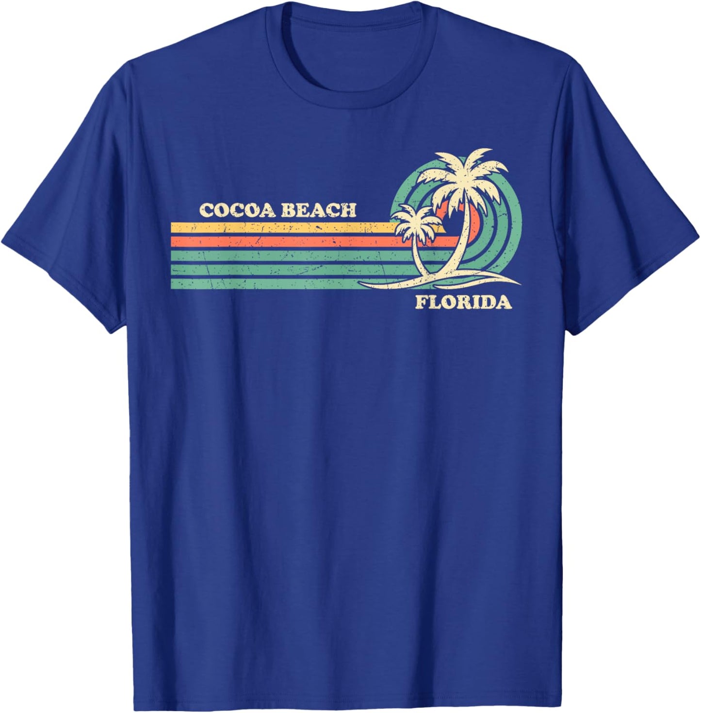 Vintage Retro Summer Vacation Florida Cocoa Beach Women Girls Kids T-Shirt - T-Shirt | Royal