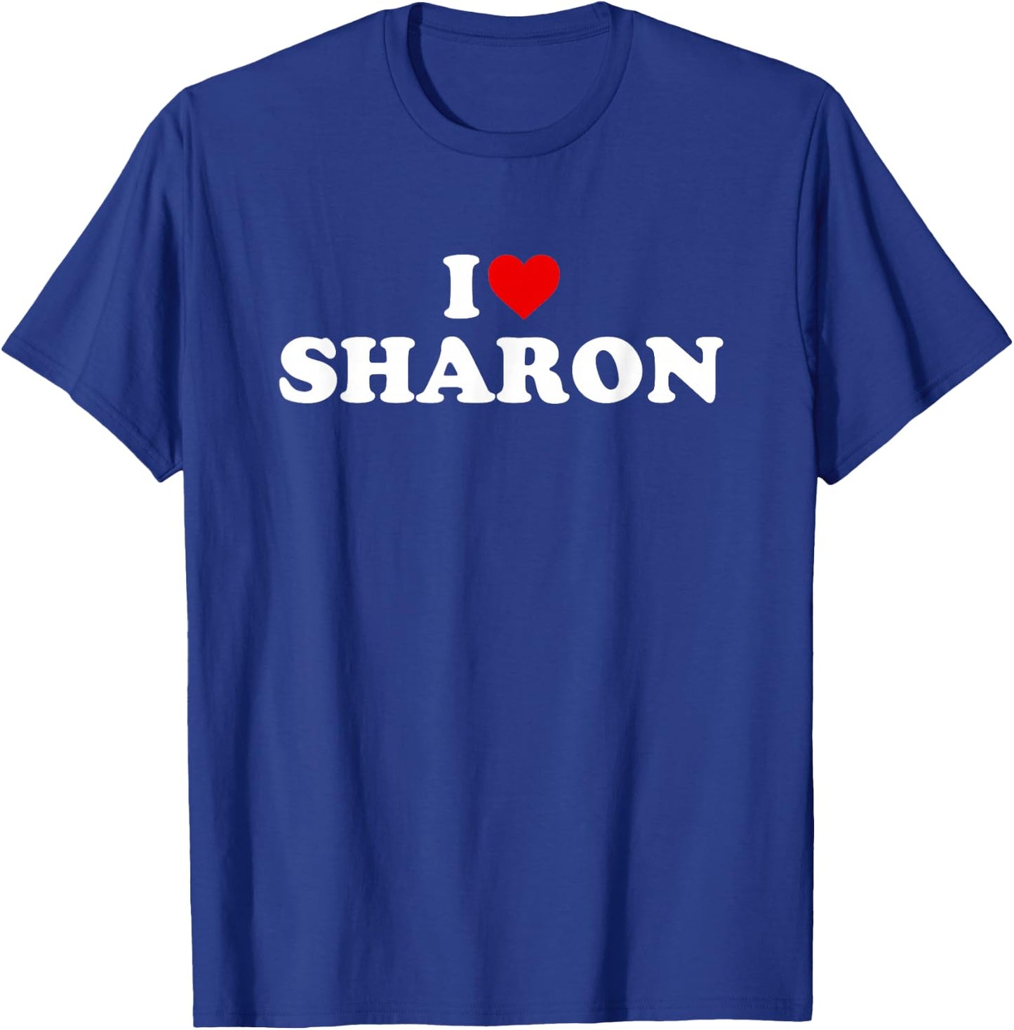 I Love Sharon - Heart T-Shirt - T-Shirt | Royal