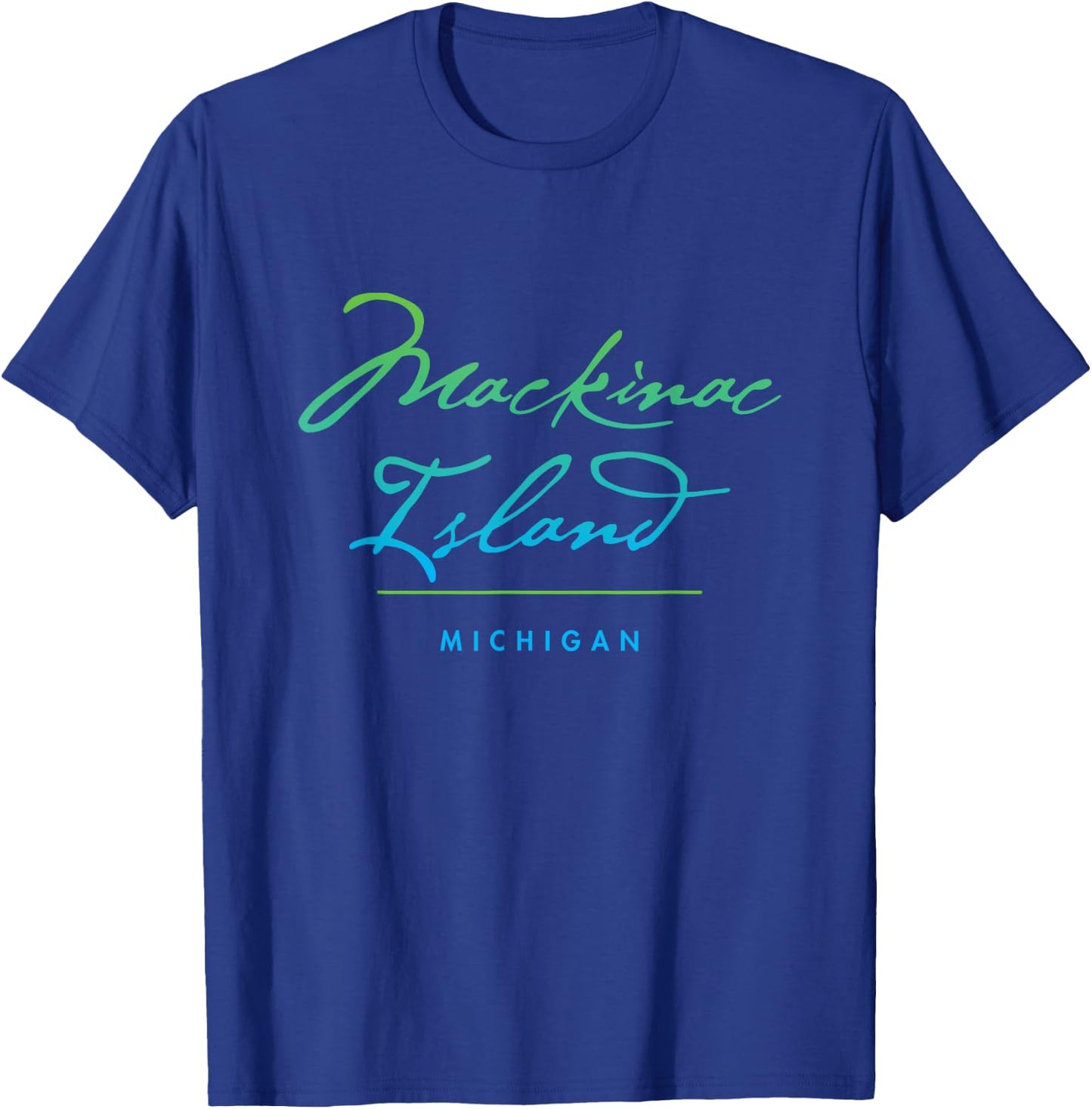 Mackinac Island Michigan T-Shirt - T-Shirt | Royal