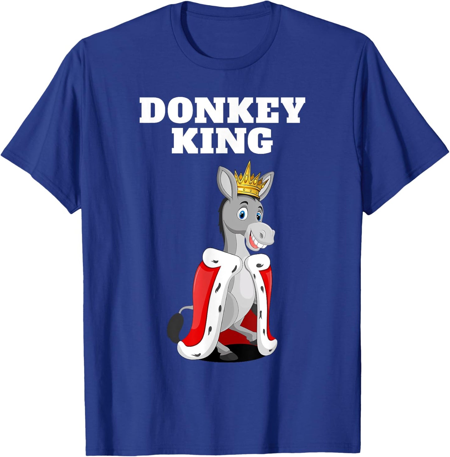 Donkey King | Donkey | Boys Donkey T-Shirt - T-Shirt | Royal