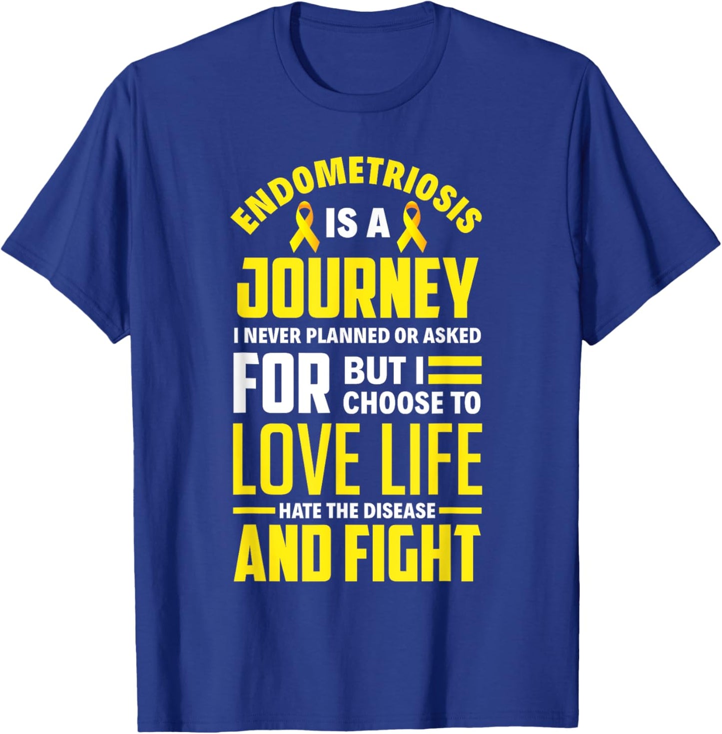 Endometriosis Awareness Month Apparel & Gifts Endo Fighter Endometriosis Warrior T-Shirt - T-Shirt | Royal
