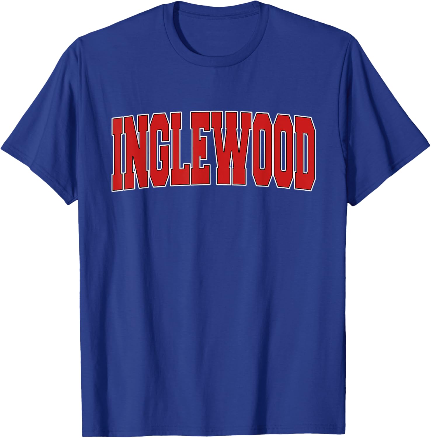INGLEWOOD CA CALIFORNIA Varsity Style USA Vintage Sports T-Shirt - T-Shirt | Royal