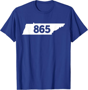 Tennessee 865 Area Code T-Shirt - T-Shirt | Royal