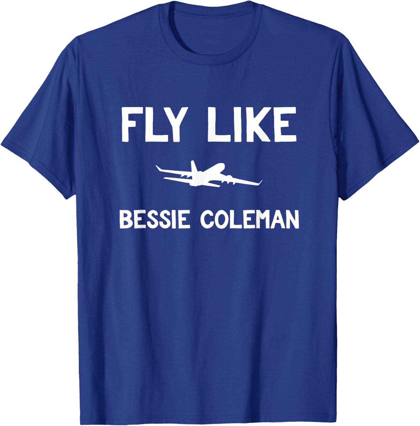 Black History Month Bessie Coleman Gift Pilot T-Shirt - T-Shirt | Royal