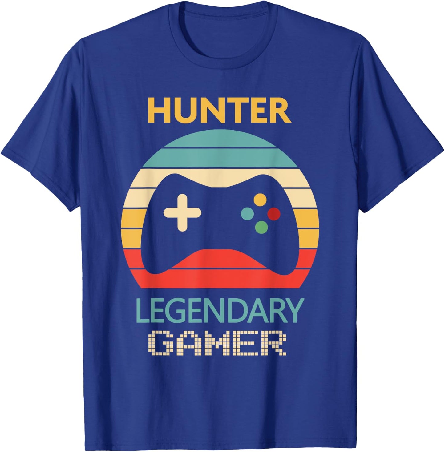 Hunter Name Gift - Personalized Legendary Gamer T-Shirt - T-Shirt | Royal