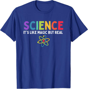 Science Is Like Magic But Real Scientific Kids Scientist T-Shirt - T-Shirt | Royal