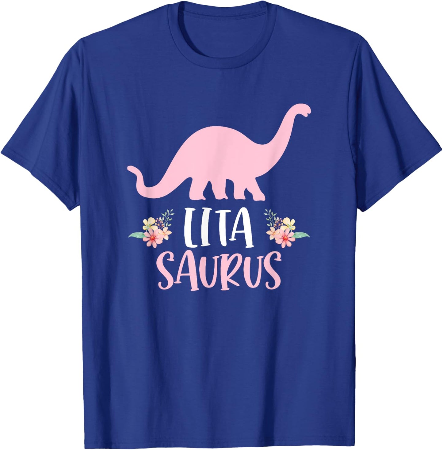 Lita Saurus Spanish Grandma Mother's Day Christmas T-Shirt - T-Shirt | Royal