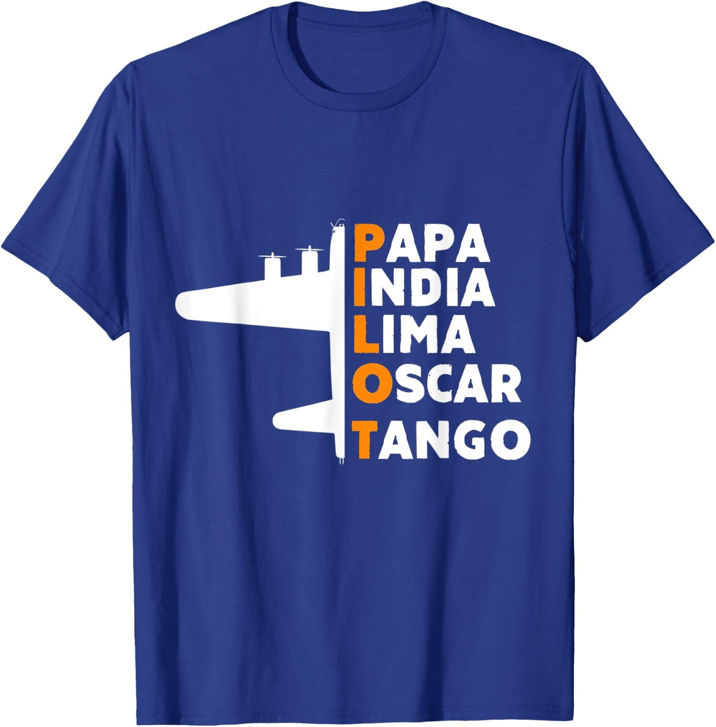 Definition Papa Of Airplane Pilot Aviation Fathers Day T-Shirt - T-Shirt | Royal