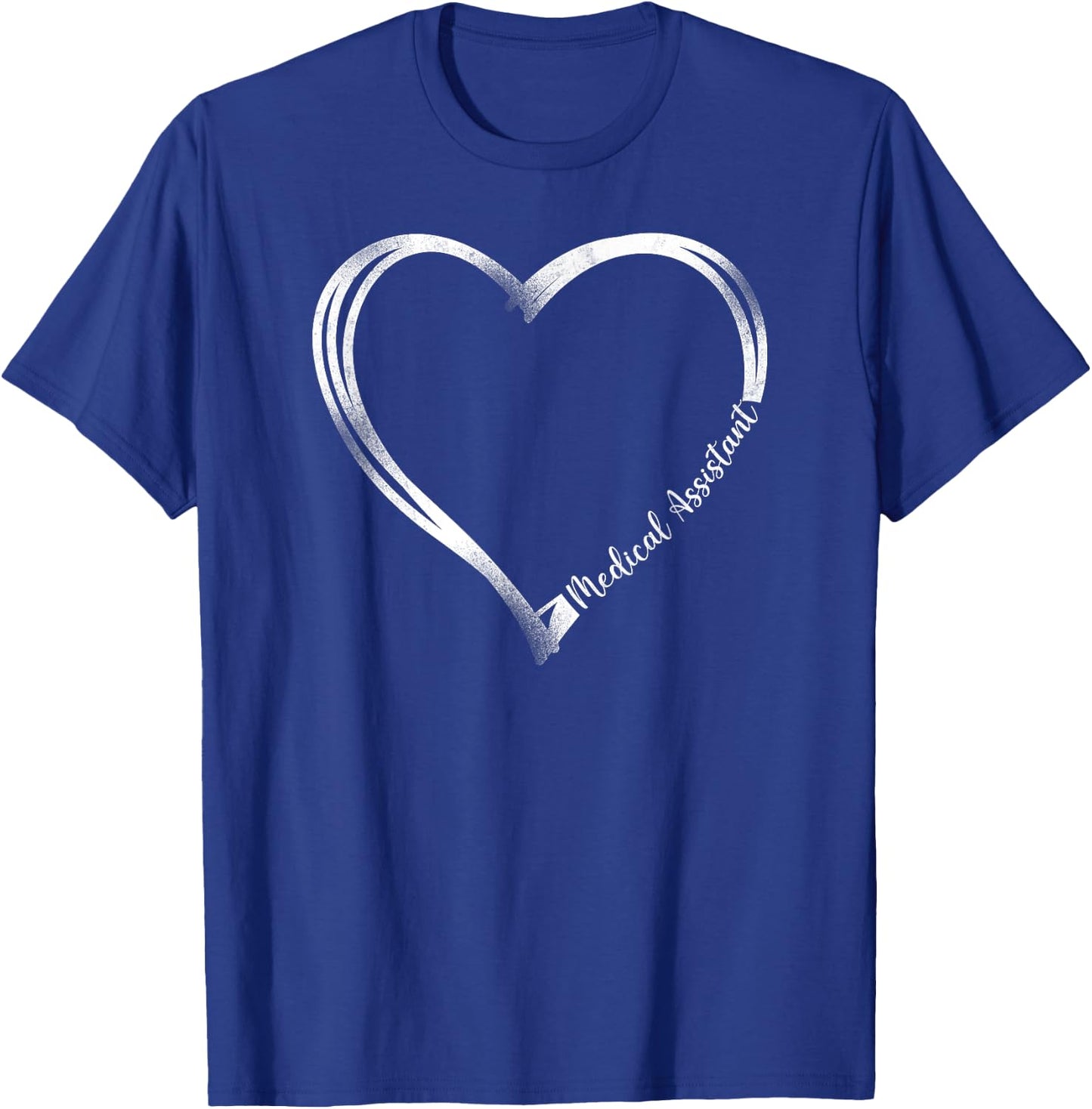 Certified Medical Assistant Heart CMA T-Shirt - T-Shirt | Royal