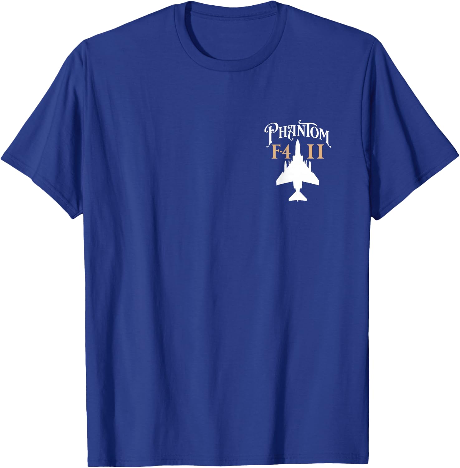 F-4 Phantom II Military Fighter Jet Aircraft Design T-Shirt - T-Shirt | Royal