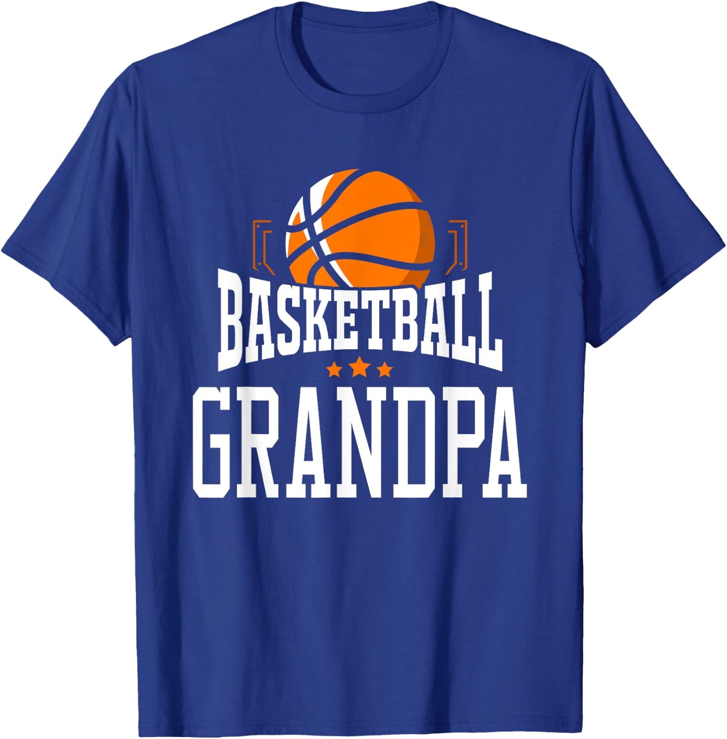 Basketball Grandpa Team Sports Fan T-Shirt - T-Shirt | Royal